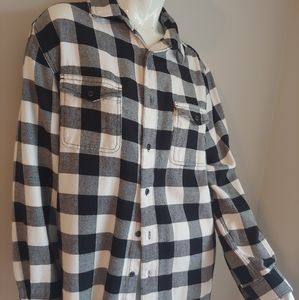 Mens Buffalo Plaid Flannel Sz L
